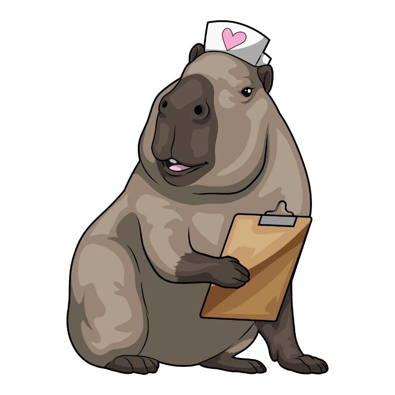 Capybara Nurse Notepad