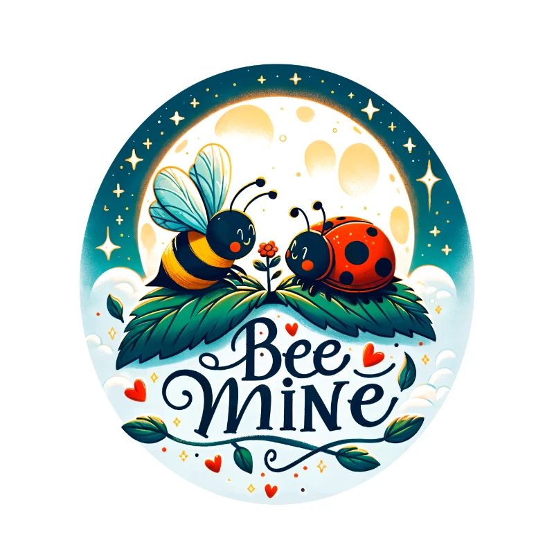 Bee Mine: Whimsical Bee & Ladybug Playful