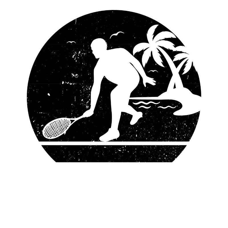 Squash player silhouette