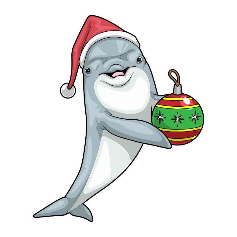 Delfin Weihnachten Weihnachtskugel
