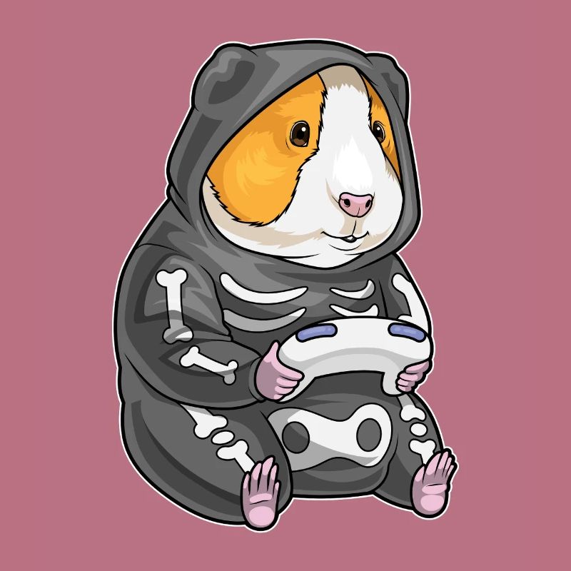Guinea Pig Halloween Gamer
