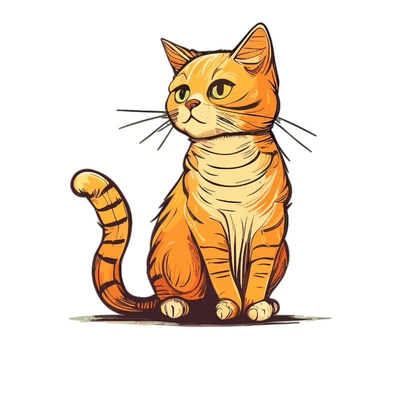 Chat dans le style comique