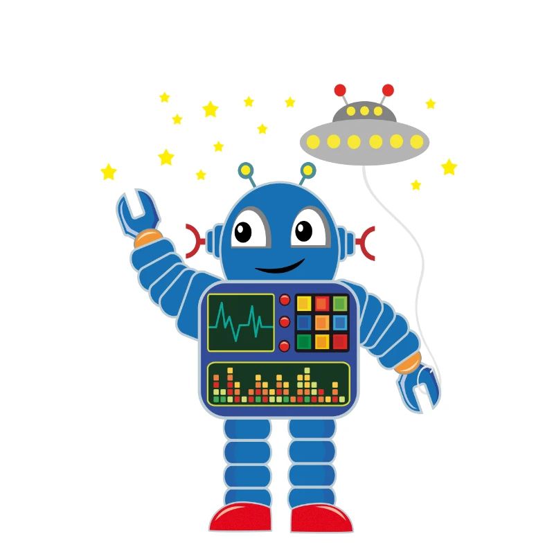 Robot congratulates 2 light years old two years