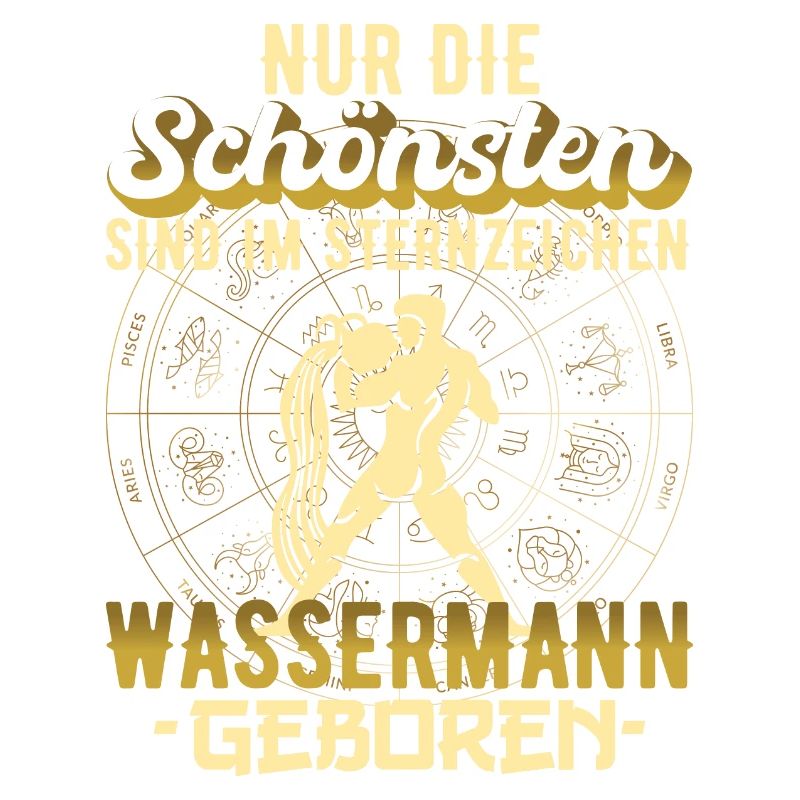 Sternzeichen Wassermann Aquarius Spruch Geschenk