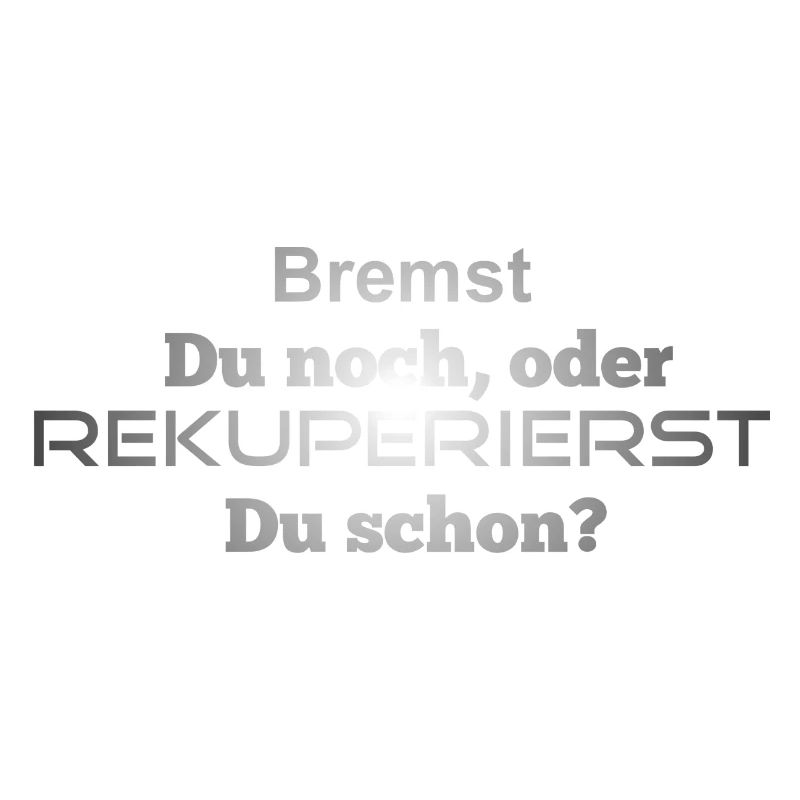 Bremst Du noch oder rekuperierst Du schon