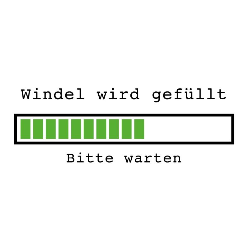 Windel wird gefüllt
