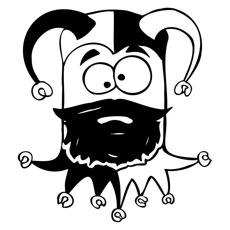 Jester squinting cube