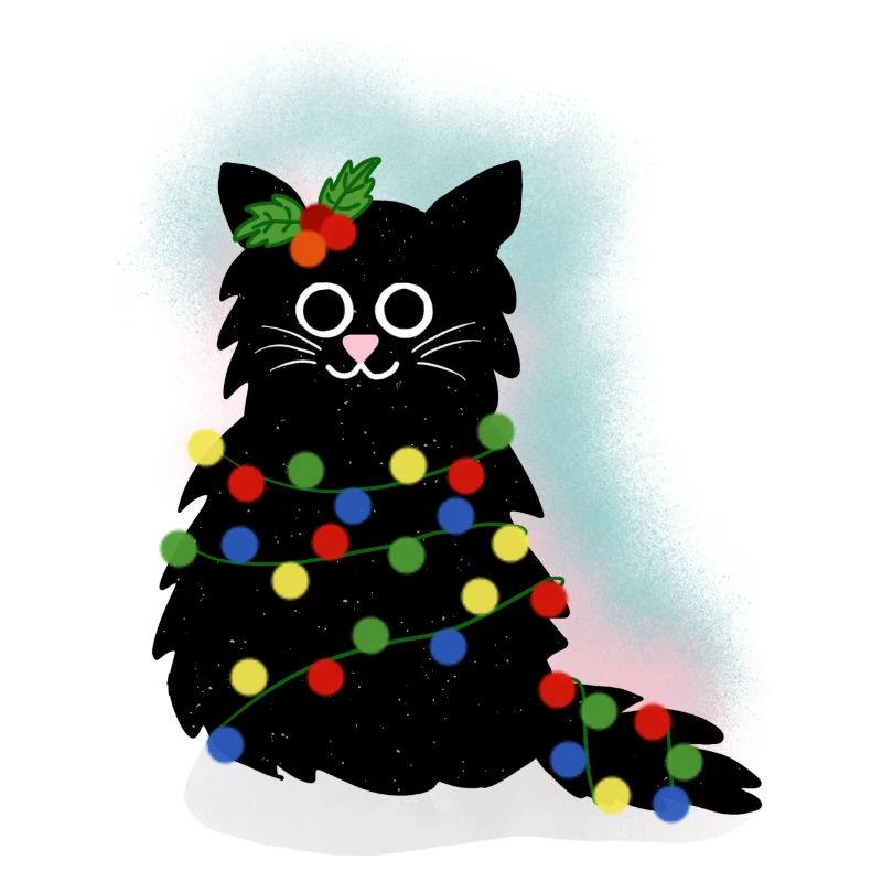 Weihnachts Katze