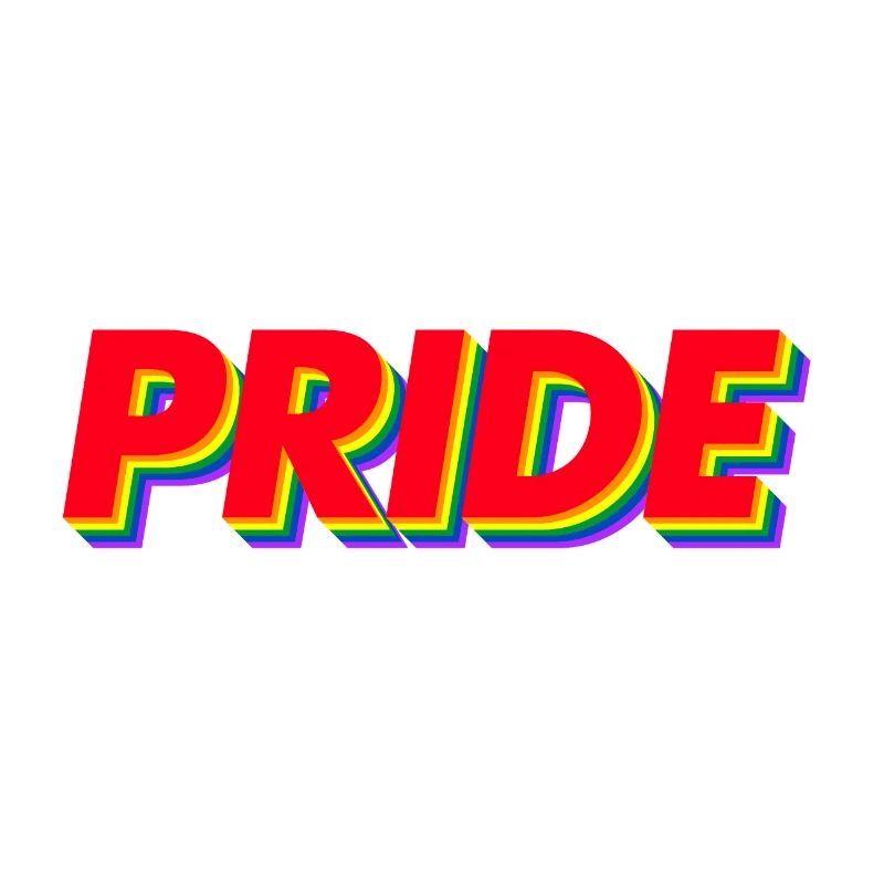 Couleurs arc-en-ciel Pride 3D