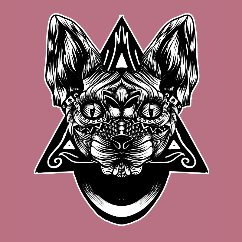 Sphynx pattern bw