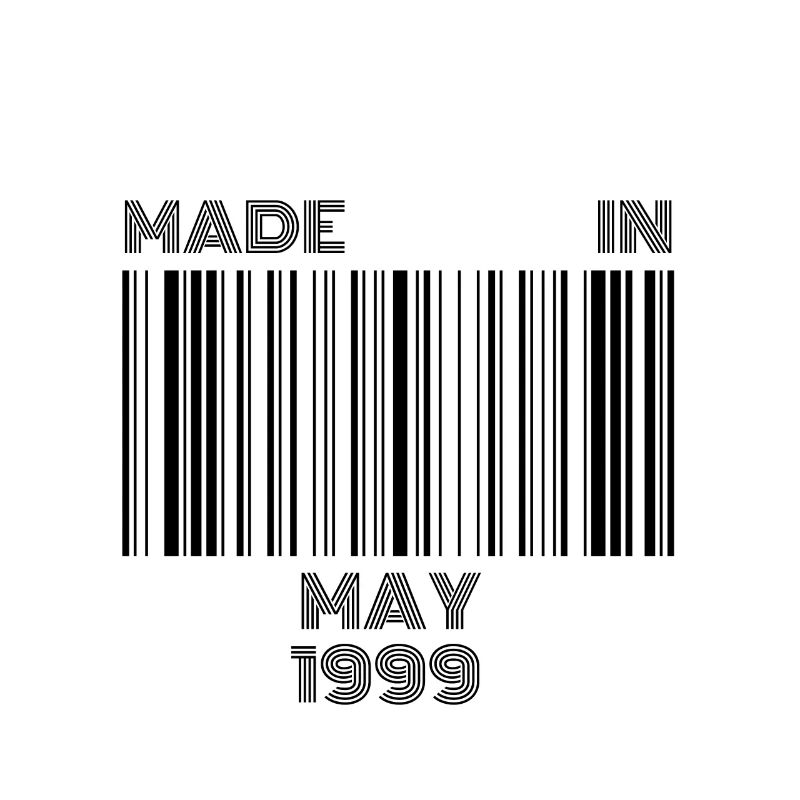 20. Geburtstag Geschenk | Barcode Made in Mai 1999