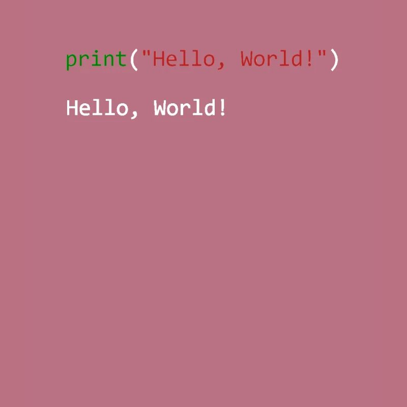 Programmeur de python cadeau Hello World