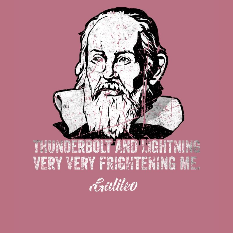 Thunderbolt lightning Galileo Philosopher Physics
