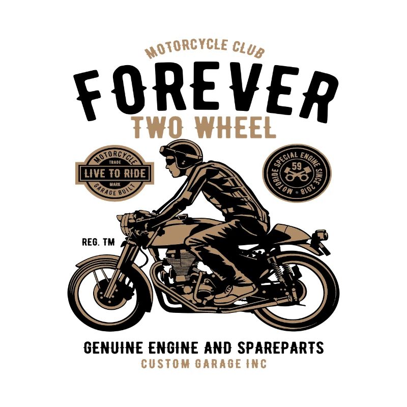 Motorcycle Forever Two Wheel Custom Motor Biker