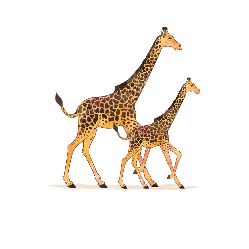 Muttertag Mutter Mummy Giraffe Spruch Geschenk