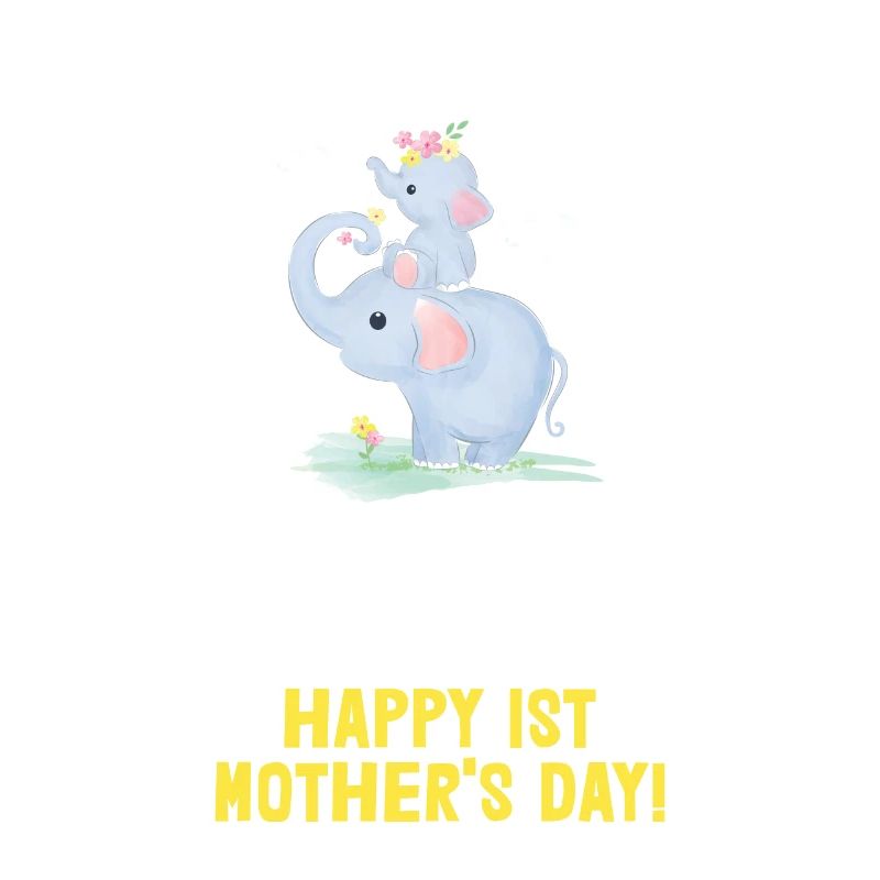 Muttertag Mutter Mummy Erster Elefant Geschenk