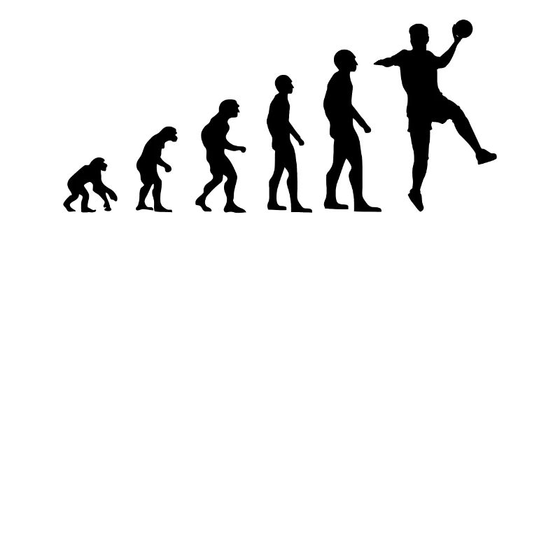 Handballer Evolution Handball Athletes Gift