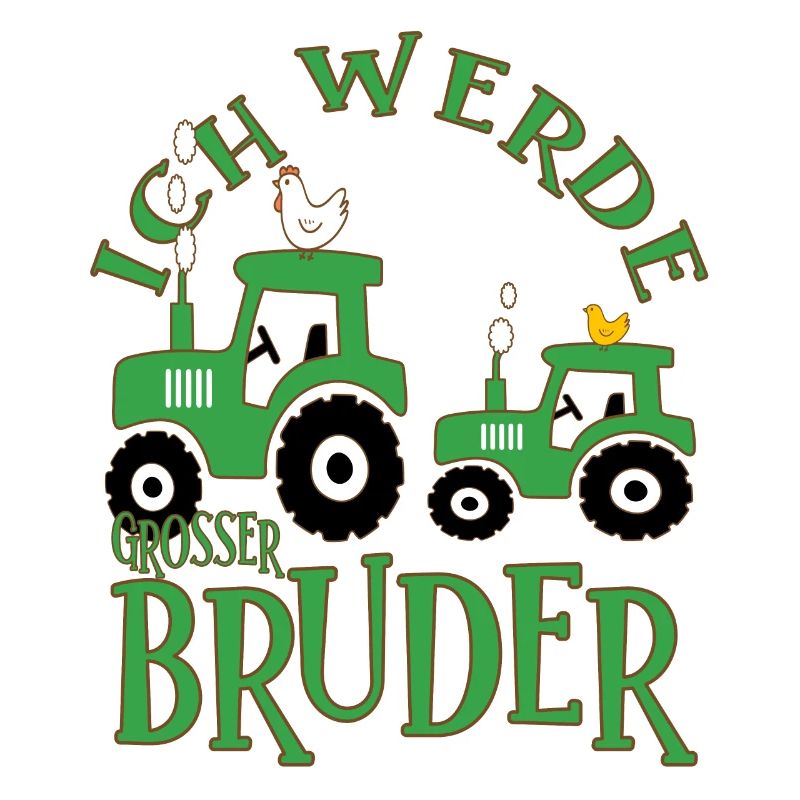 Ich werde großer Bruder Traktor Schwanger Geschenk