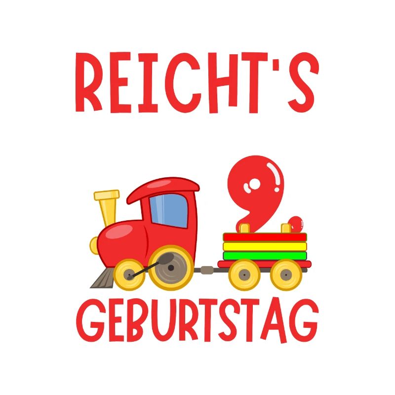 9. Geburtstag Geburtstagsgeschenk mit Eisenbahn