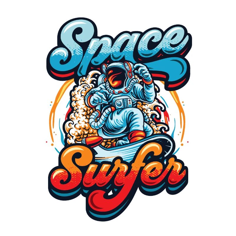 Astronaute surfeur spatial