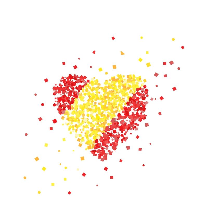 Spanienflagge Herzschlag Spanien Spanier Spanierin
