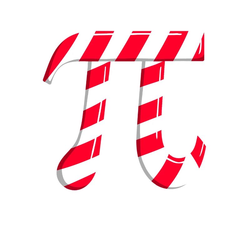 Pi Candy Canes Math Pi Noël