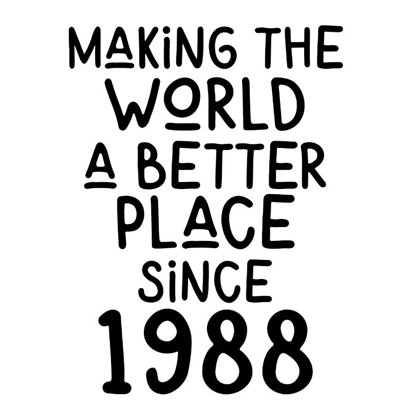 Making the World a better place since 1988