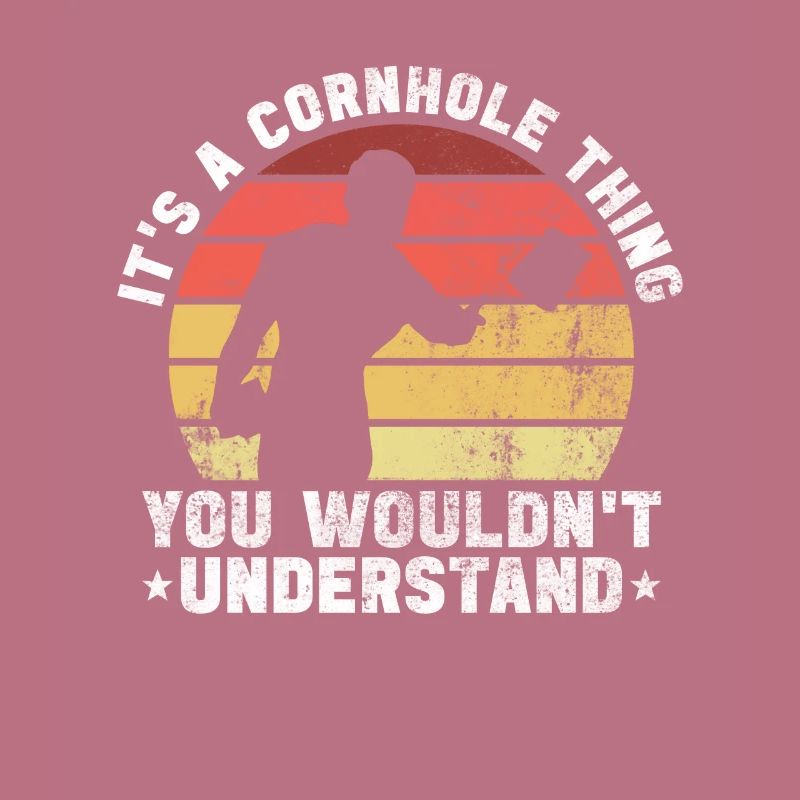 Cornhole Player Blind Hole - Funny Cornhole