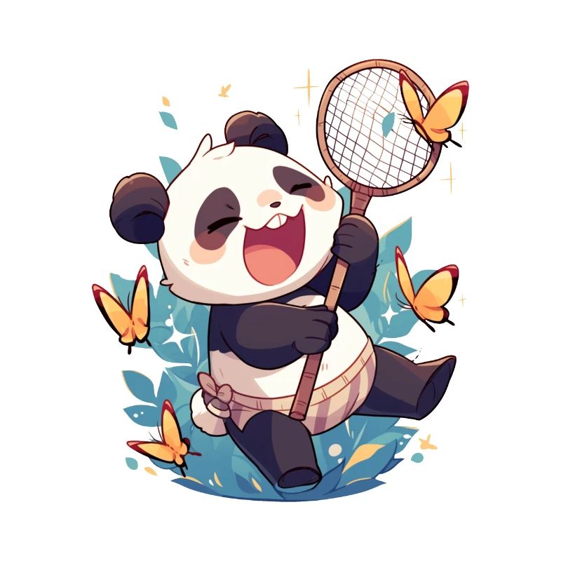 Panda Ours Papillons Panda géant japonais