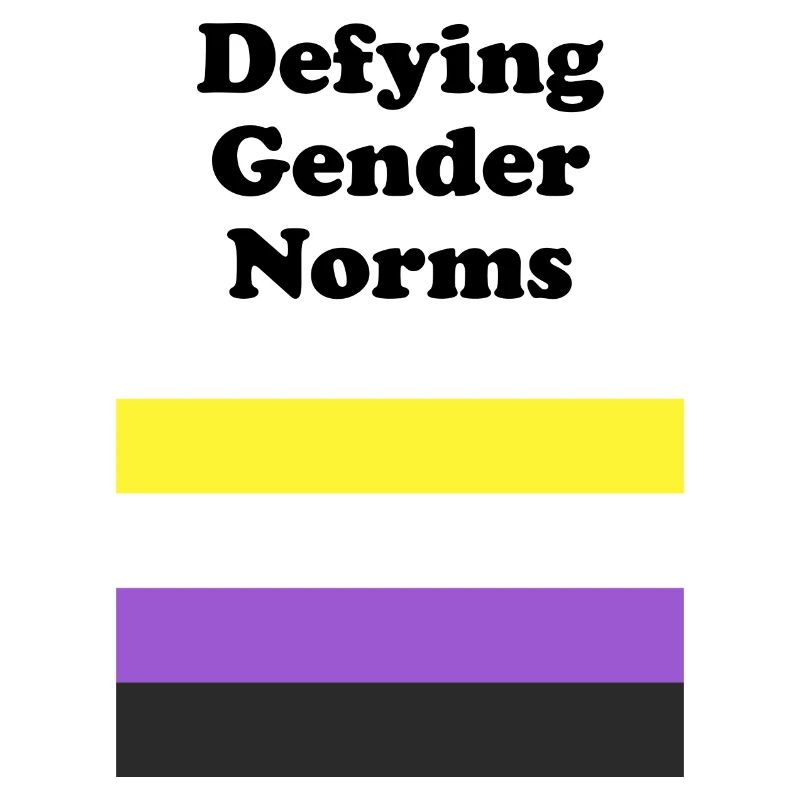 Non Binary Flag Defying Gender Norms
