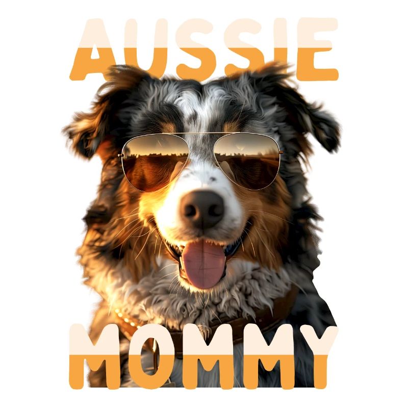 Aussie Mommy Muttertag Mom Australian Shepherd