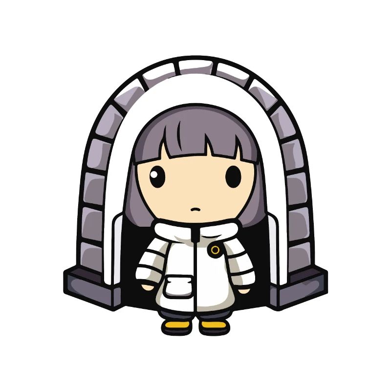 Winter Eskimo Iglu Comic