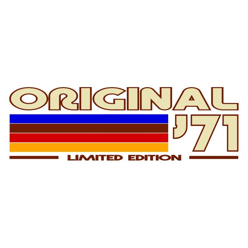 Originales 71 Rainbow Retro-Abzeichen