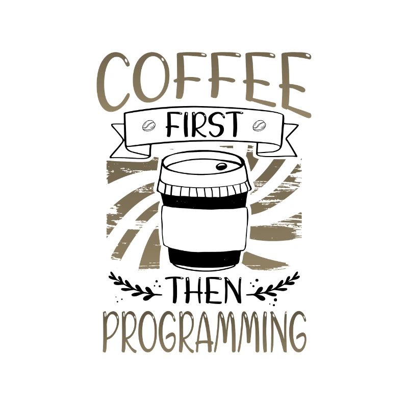 Programmierer schenkt zuerst Kaffee und dann Programmierung