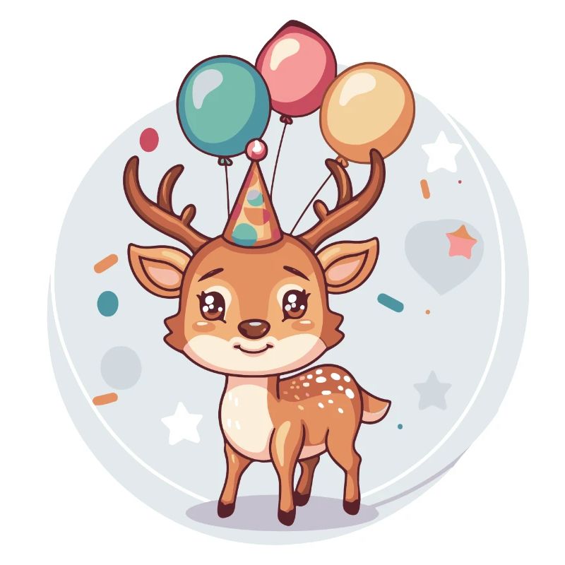 Hirsch Geburtstag Comic