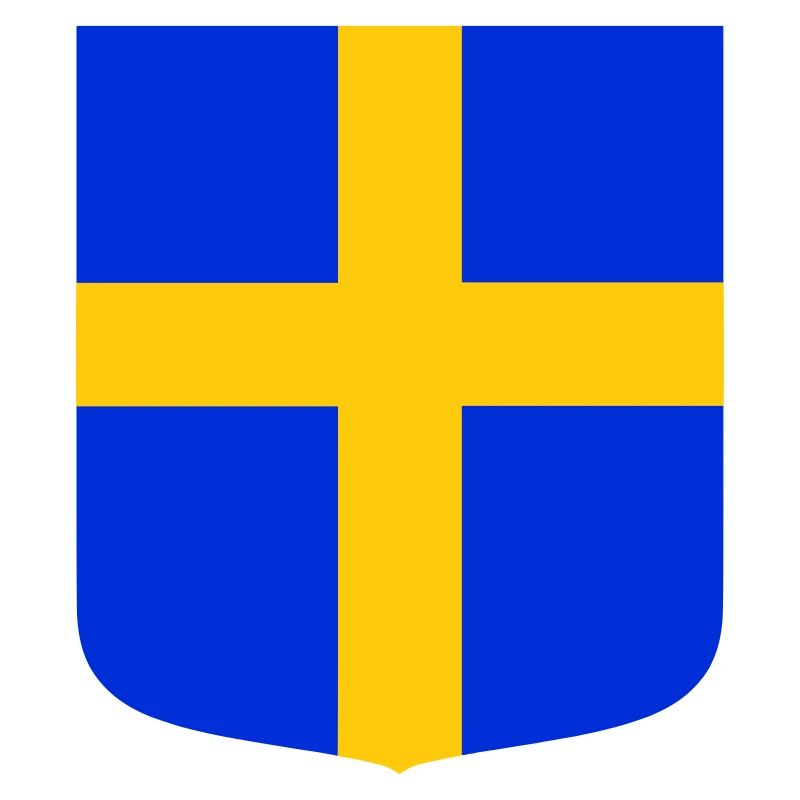 Drapeau bouclier Suède