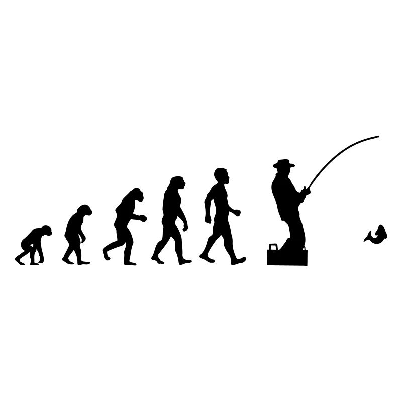 Evolution fischen Angler