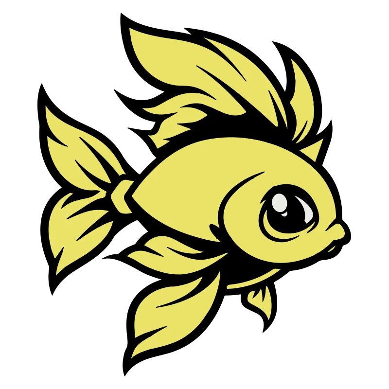 goldfisch fisch comic tier