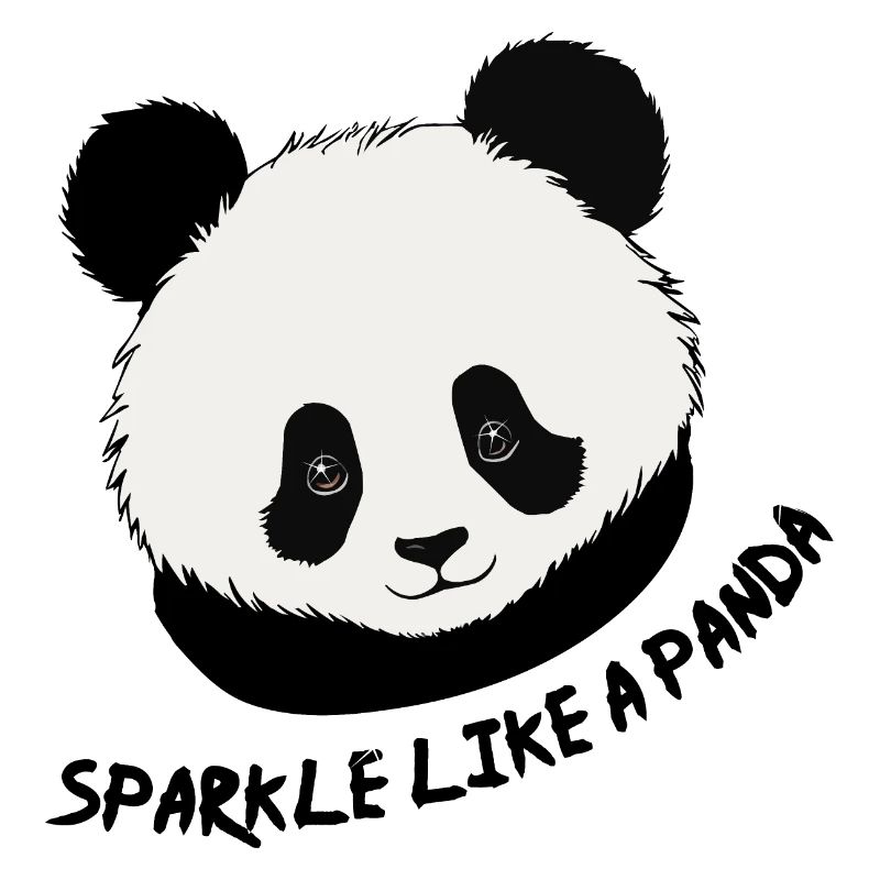 Panda Bär Kinder Panda sparkle like a Panda
