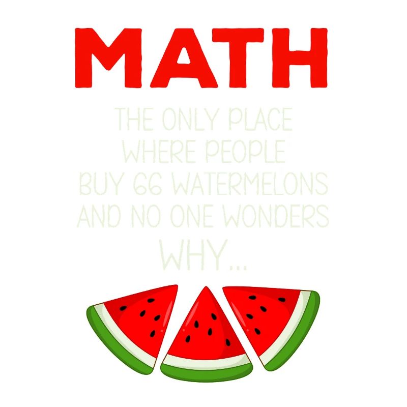 Drôle de professeur de mathématiques disant pastèque Calcul