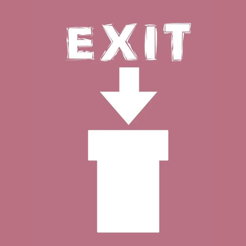 Exit Comic Retro Design