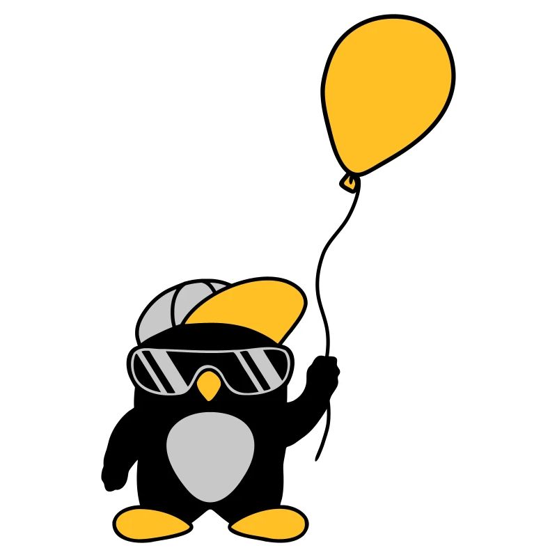 Balloon cool penguin cap