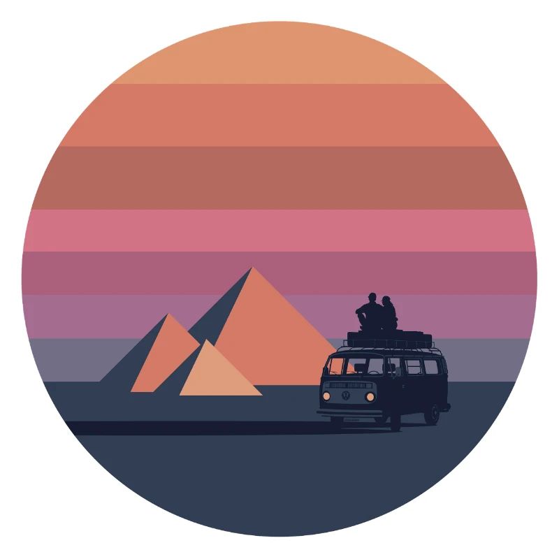 Volkswagen VW T2a Camper Avec Pyramides