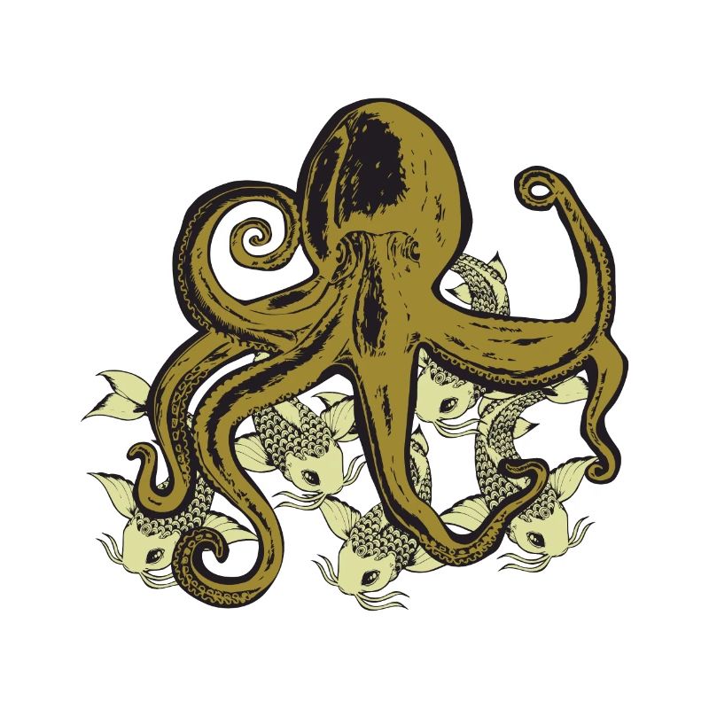 Koi meets octopus