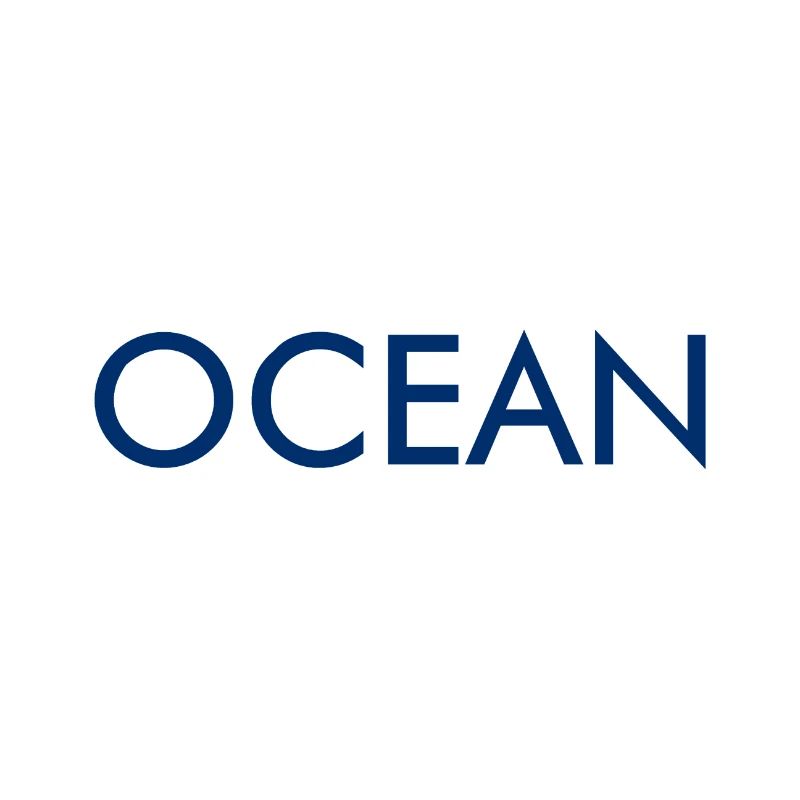 Logo de conception de lettrage de l’océan Mer