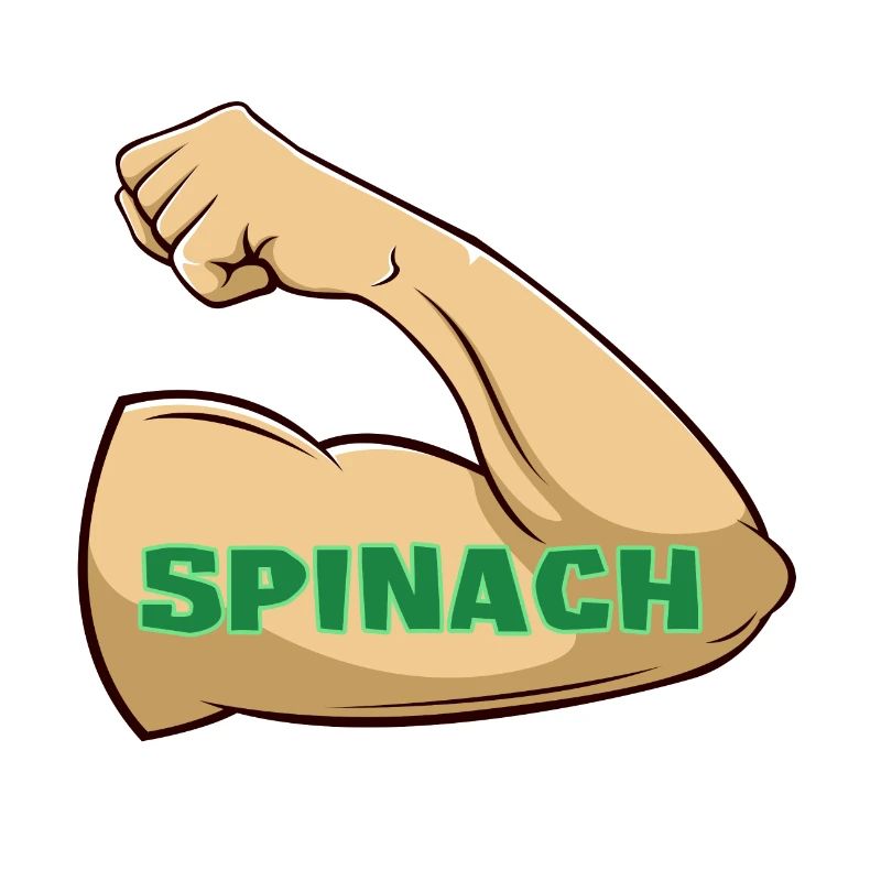 Muscles through spinach