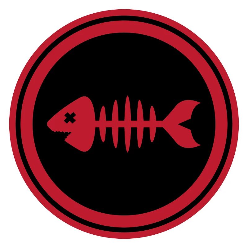 Fisch Symbol Knochen Gräte