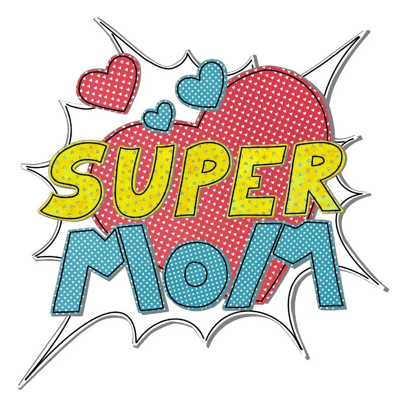 Muttertag supermom Super Mom beste Mutter Comic