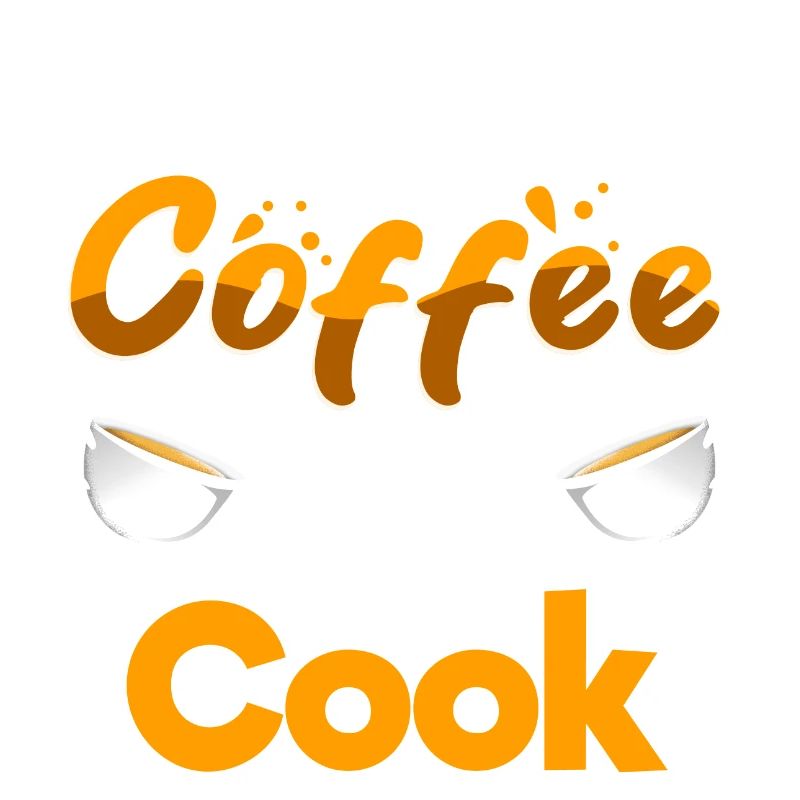 Half Coffee Half Cook Funny Chef Humor Culinary