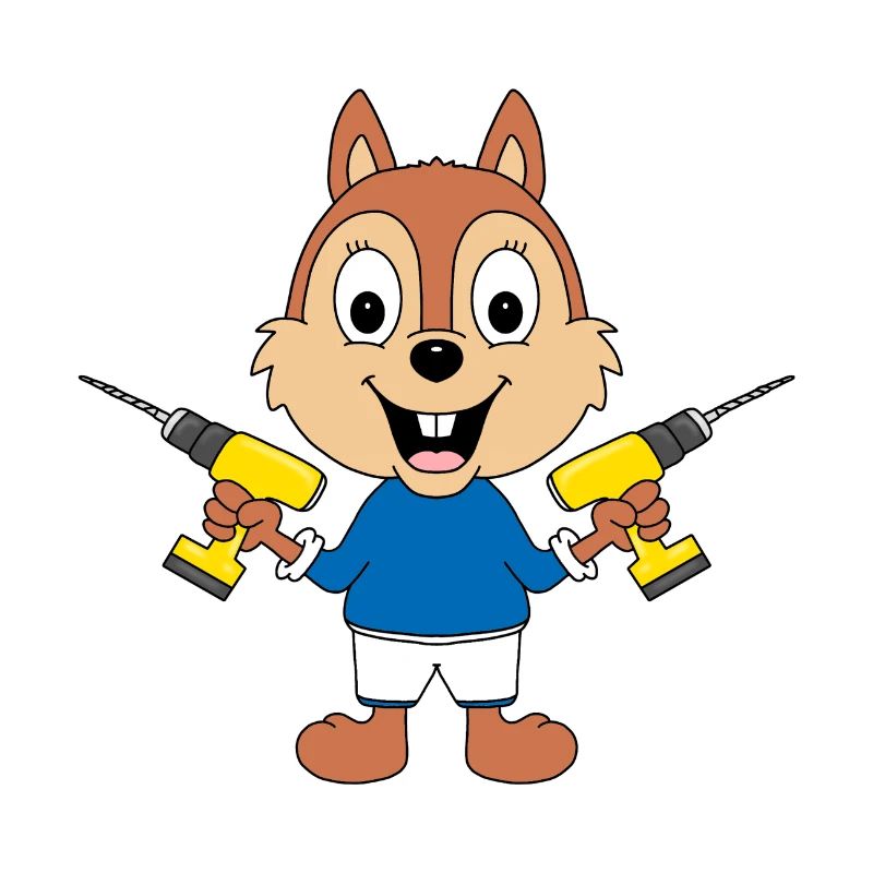 BOHRER - EICHHÖRNCHEN - HANDWERKER